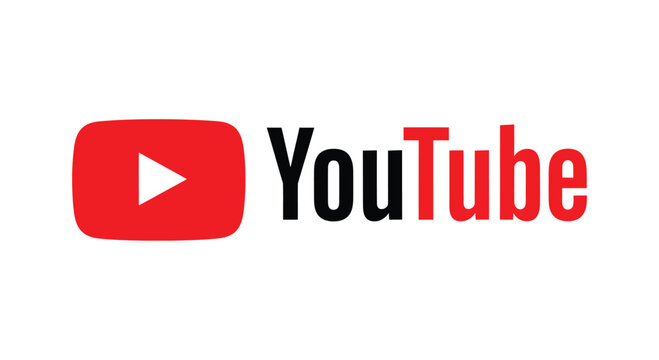 YouTube logo in vector illustration