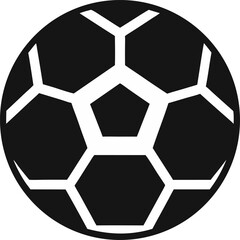 Classic Black And White Soccer Ball Vector Icon