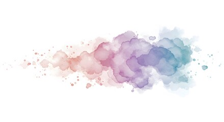 Fototapeta premium Abstract watercolor gradient painting: A captivating watercolor artwork, blending soft hues to evoke a sense of artistic freedom and ethereal beauty.