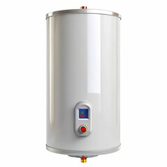 An electric boiler water heater isolated on a white background