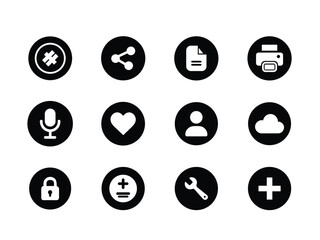 Website icon set for pinter, web, and mobile apps. Shopping and commerce icons set. Thin line icons for business, marketing, and social media