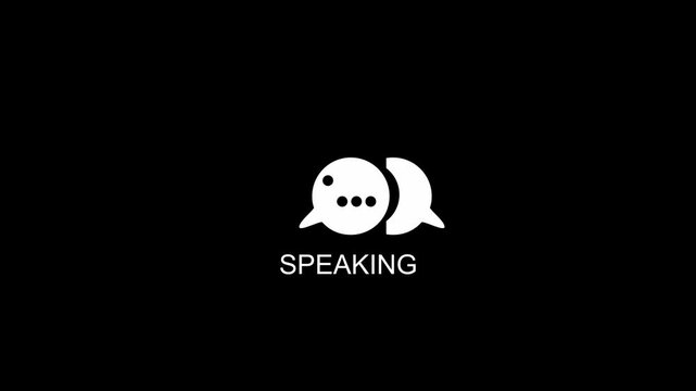 online speaking translator icon.Online translation app. Translate. Language translator icon. Translator logo. 4k video.
