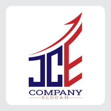 JCE logo design, JCE Company Logo Design Growth vector, JCE Upward Arrow Business Success Logo vector, JCE Corporate Branding Logo, JCE simple and modern logo, JCE business finance logo design, etc.