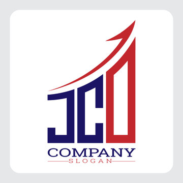 JCO logo design, JCO Company Logo Design Growth vector, JCO Upward Arrow Business Success Logo vector, JCO Corporate Branding Logo, JCO simple and modern logo, JCO business finance logo design, etc.