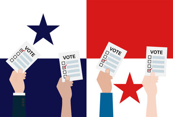 Election in Panama. Election Concept. Vector Illustration.