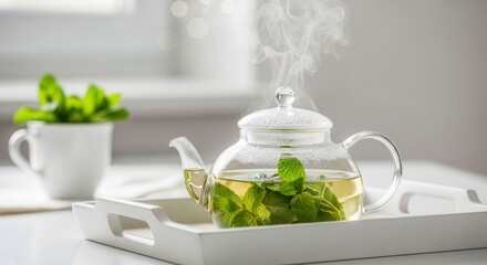 Relaxing Herbal Tea Moment ? Wellness & Calm