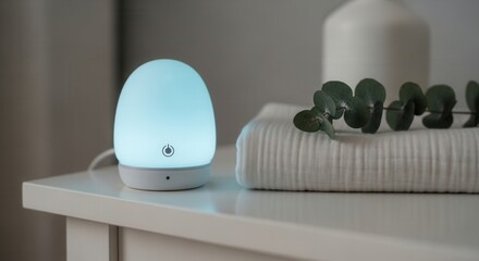 Serene Bedroom Still Life With Modern Lamp