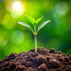 A stock photo of two green sprouts, symbolizing new growth