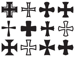 MALTESE CROSS SILHOUETTE