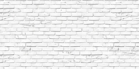 Grungy white brick wall seamless texture, ideal for background, brick wall texture, aged