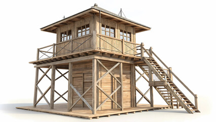 Wooden guard tower lookout post architectural design structure building construction architecture design