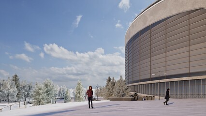 man walking on the street