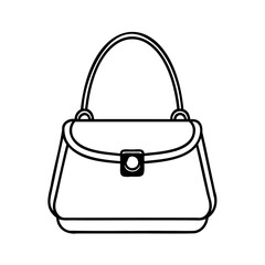 female handbag isolated on white background