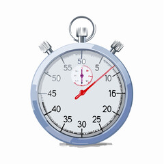 A stopwatch showing an active countdown
