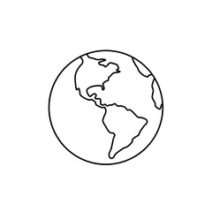 earth globe icon