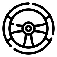 steering wheel icon