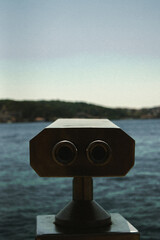 telescope, binoculars