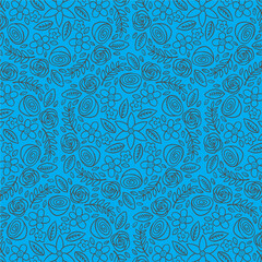seamless blue pattern
