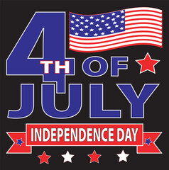 USA Independence Day t shirt design silhouette vector art illustration, 4th of july independence day