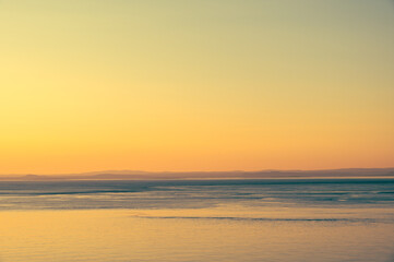 Sunset on St Laurence river at La Malbaie, Canada