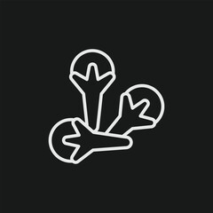 Dried Clove Spice Icon for Aromatic Cooking, Holiday Baking, and Herbal Medicine