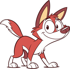 Cute Cartoon Dingo Puppy illustration