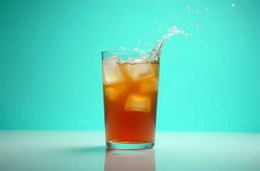 cola with ice