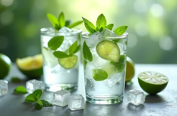 mojito cocktail with mint