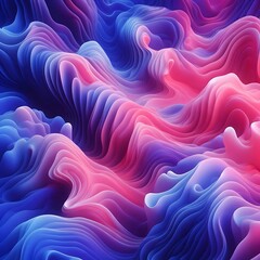 Organic fluid gradient background in pink and indigo tones, perfect for UI design