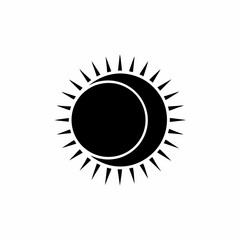 creative solar panel icon vector silhouette illustration isolated on white background 