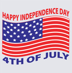 USA Independence Day t shirt design silhouette vector art illustration, 4th of July independence day card