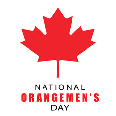 Orangemen's Day vector illustration