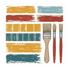 Brush strokes vector. brush. Set of text boxes. Paintbrush collection. Grunge design elements. Dirty texture banners. Set of rectangle shape brush strokes. Painted rectangles and long strokes