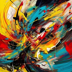 Energetic Bright Color Splash