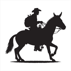 siting  donkey Silhouette Vector Art, and Graphic, vector black color silhouette 