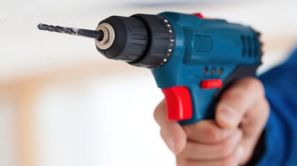 Using a power drill for home improvement and diy projects at home today