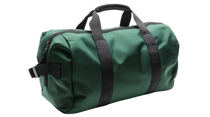green bag for gym isolated on white background , transparent png 