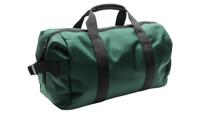 green bag for gym isolated on white background , transparent png - Powered by Adobe