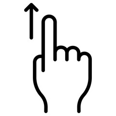 Obraz premium Swipe Up Icon