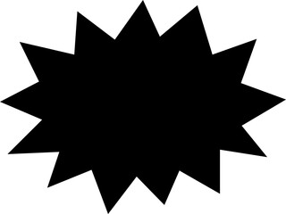 Blank empty speech bubble chat icon. Retro special offer design elements, chat emblem, black callout sign Isolated on transparent background. Vector illustration for web app.