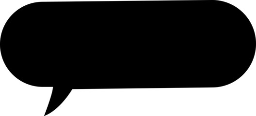 Blank empty speech bubble chat icon. Retro special offer design elements, chat emblem, black callout sign Isolated on transparent background. Vector illustration for web app.