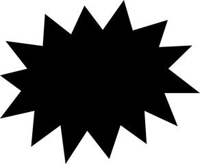 Blank empty speech bubble chat icon. Retro special offer design elements, chat emblem, black callout sign Isolated on transparent background. Vector illustration for web app.