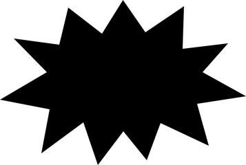 Blank empty speech bubble chat icon. Retro special offer design elements, chat emblem, black callout sign Isolated on transparent background. Vector illustration for web app.