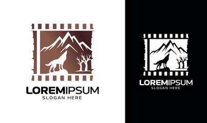 Film vector logo design Art & Illustration