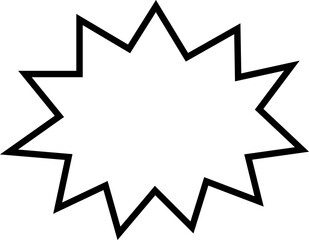 Blank empty speech bubble chat icon. Retro special offer design elements, chat emblem, black callout sign Isolated on transparent background. Vector illustration for web app.