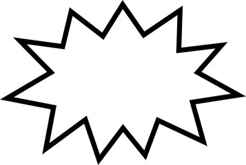 Blank empty speech bubble chat icon. Retro special offer design elements, chat emblem, black callout sign Isolated on transparent background. Vector illustration for web app.