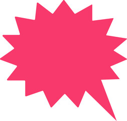 Blank empty speech bubble chat icon. Retro colorful special offer design elements, chat emblem, black callout sign Isolated on transparent background. Vector illustration for web app.