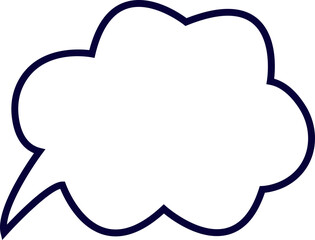 Blank empty speech bubble chat icon. Retro colorful special offer design elements, chat emblem, black callout sign Isolated on transparent background. Vector illustration for web app.