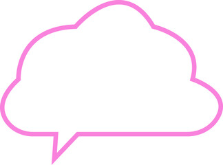 Blank empty speech bubble chat icon. Retro colorful special offer design elements, chat emblem, black callout sign Isolated on transparent background. Vector illustration for web app.