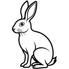 vector illustration of a rabbit
